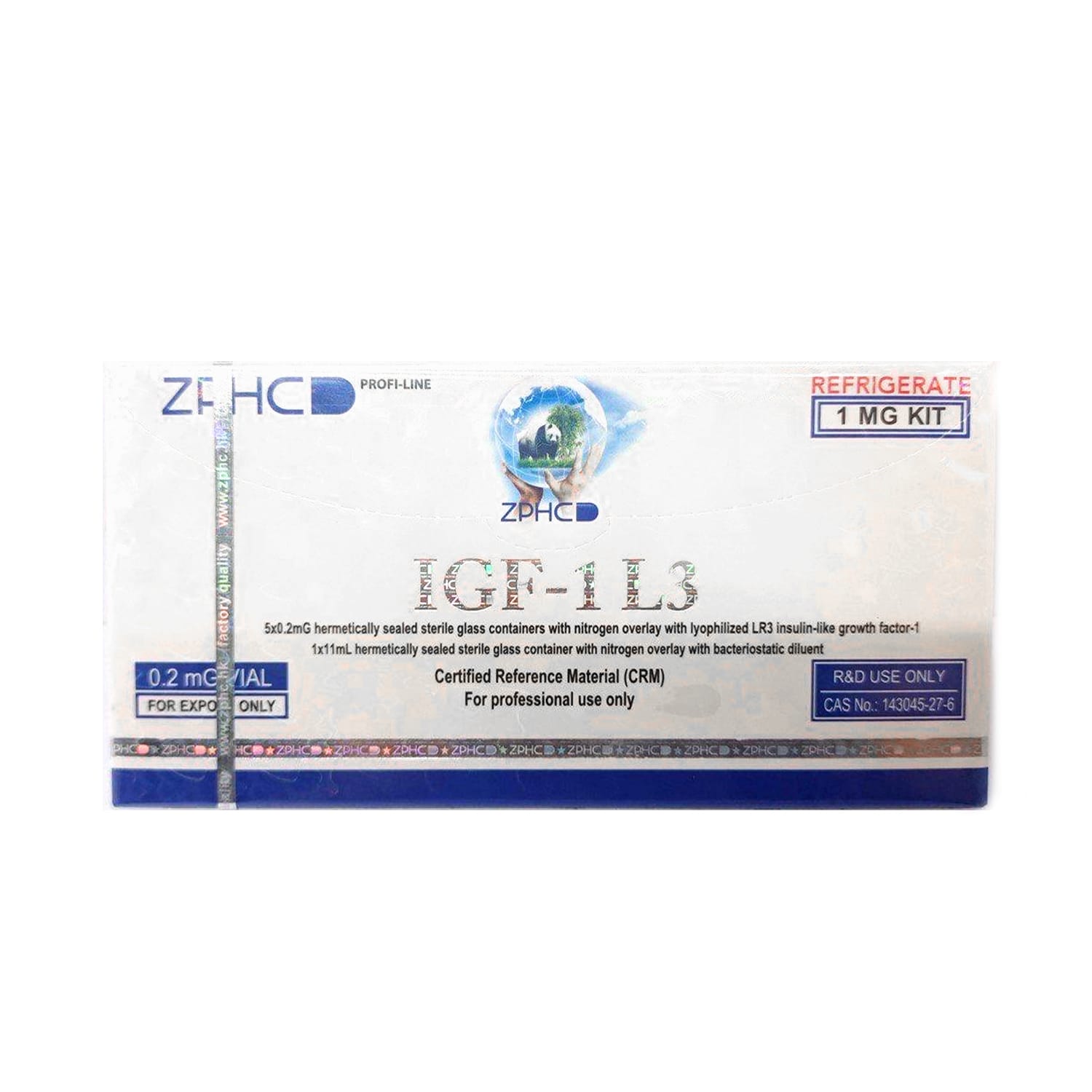 IGF-1 LR3 ZPHC — 1 mg (5 vials × 0.2 mg) Buy IGF online