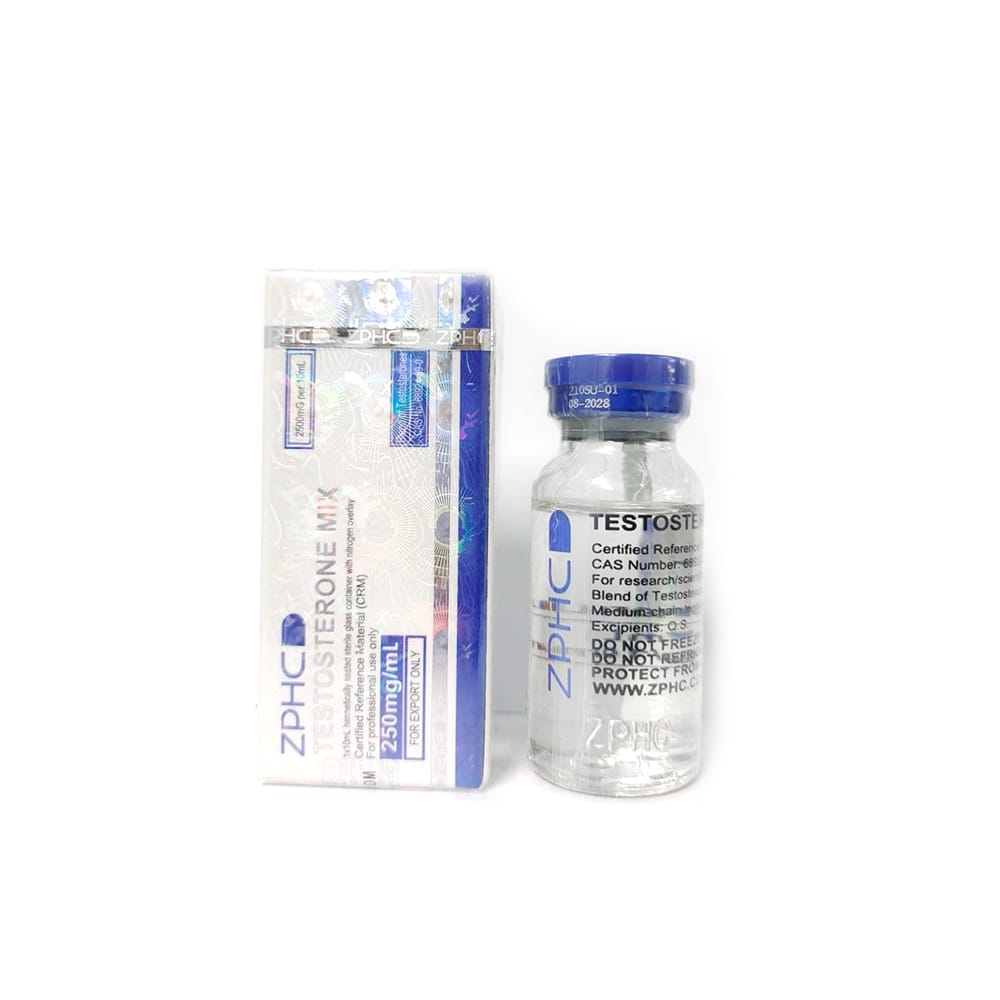 Testosterone Mix (Sustanon-style blend) ZPHC — 250 mg/ml (10 ml vial, 2 500 mg total)