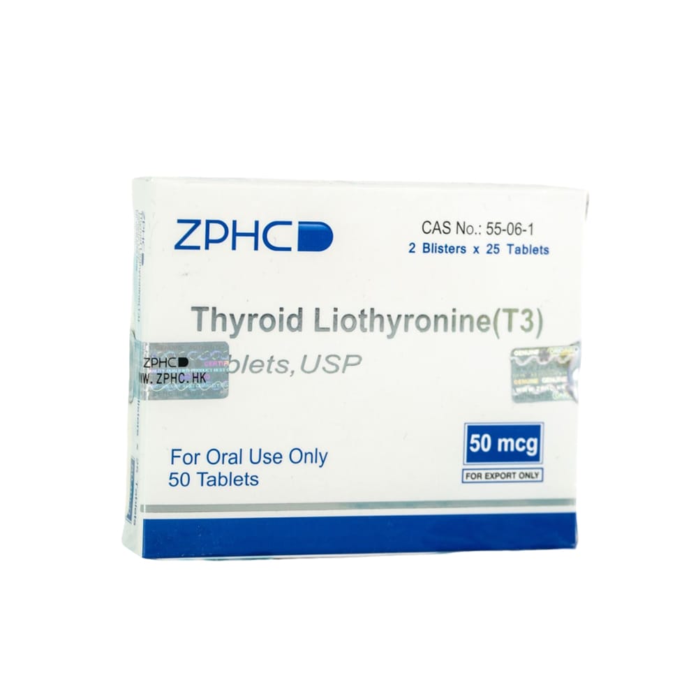 Thyroid Liothyronine (T3) 50mcg ZPHC | USA Domestic